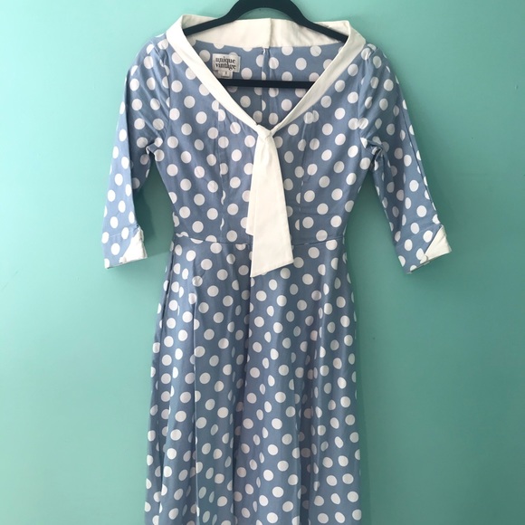 unique vintage polka dot dress
